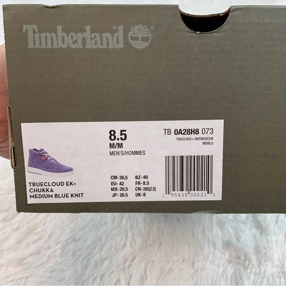Timberland‎ Truecloud EK+ Chukka Trainers high top sneakers medium blue